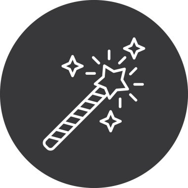 sihirli değnek vektör çizim