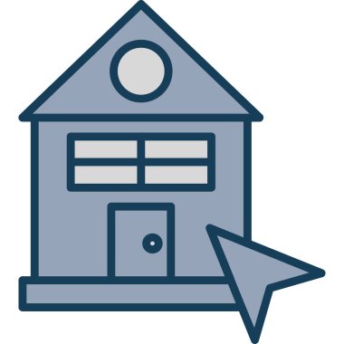 ev vektörü simgesi işareti