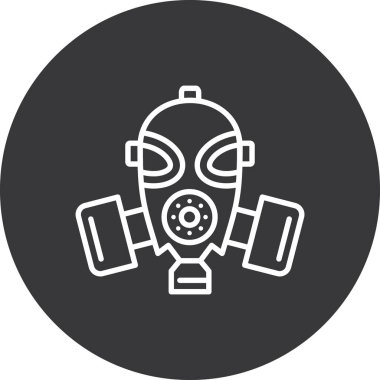 vektör gaz maskesi simgesi