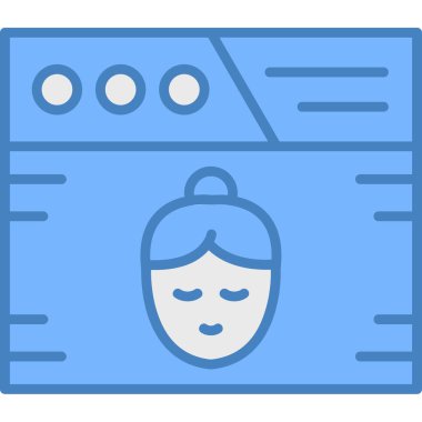 Yüz simgesi vektör illüstrasyonu