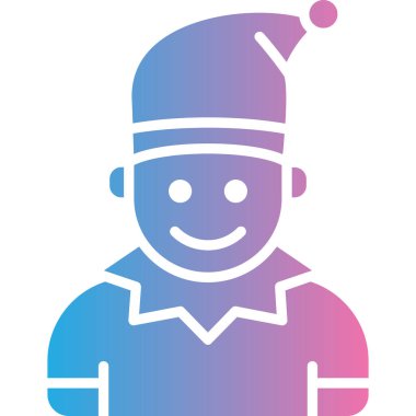 Şirin bir kardan adam simgesinin vektör çizimi