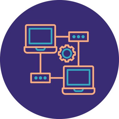 Web simgesi vektör illüstrasyonu