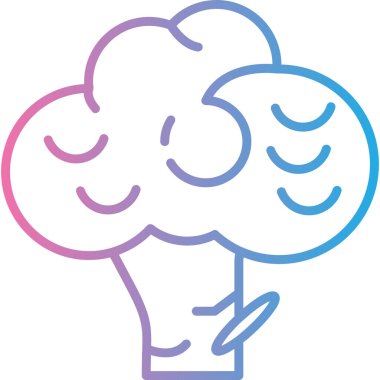 Ağaç. Web simgesi basit illüstrasyon