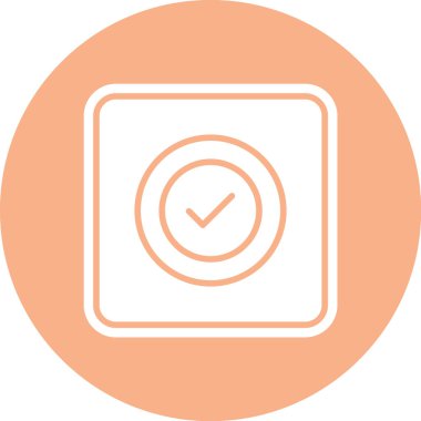 İşaretleme simgesi vektör illüstrasyonunu kontrol et