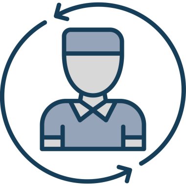 iş adamı simgesi vektör illüstrasyonu