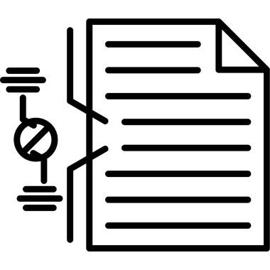 belge dosya simgesi ana hat biçiminde