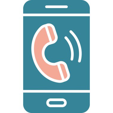 Telefon çağrı ikonu. vektör illüstrasyonu