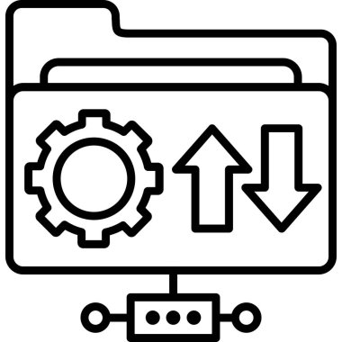Dosya. Web simgesi basit illüstrasyon