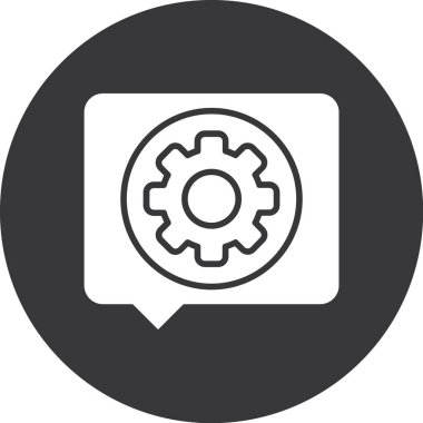 dişli simgesi vektör illüstrasyonu