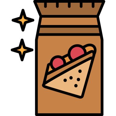 fırın ekmek simgesi, vektör illüstrasyonu