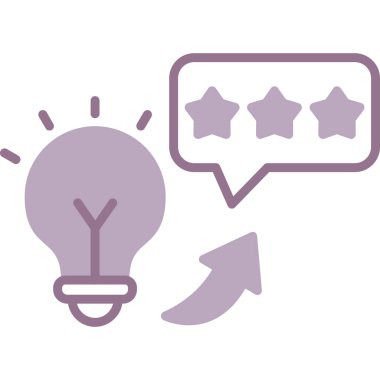 Vektör çizimi. Müşteri geri bildirim simgesi. sıralama.