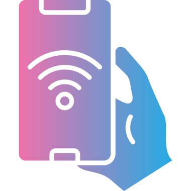 Akıllı telefon. Web simgesi basit illüstrasyon