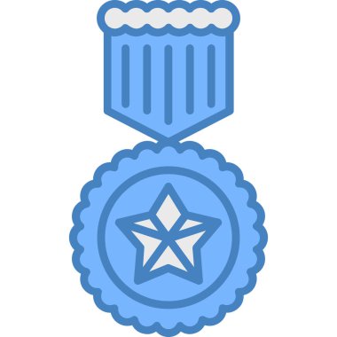 Madalya simgesi, vektör illüstrasyon tasarımı