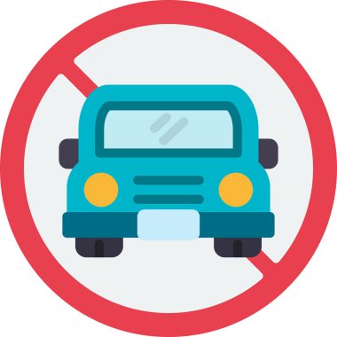 Trafik vardı. Web simgesi basit illüstrasyon