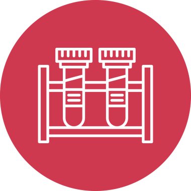 test tübü ikon vektör çizimi