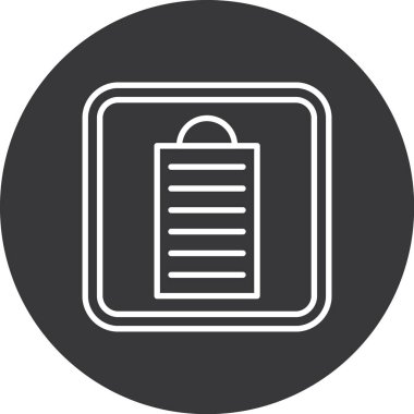 Belge simgesinin vektör illüstrasyonu, basit konsept, belge simgesi