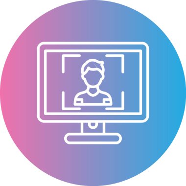 vektör dizüstü simgesi, basit illüstrasyon