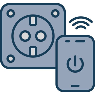 Güç. Web simgesi basit illüstrasyon