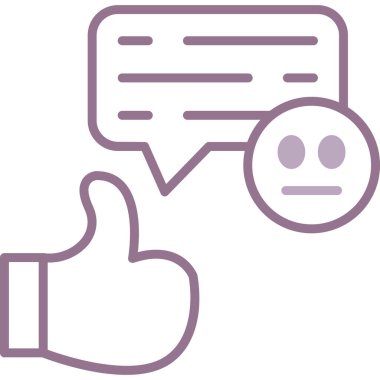 Hoşlanmıyorum. Web simgesi basit illüstrasyon