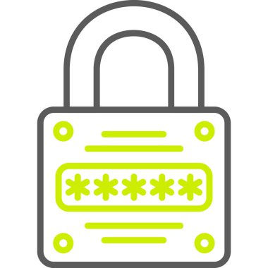 parola koruma parola simgesi ana hat biçiminde