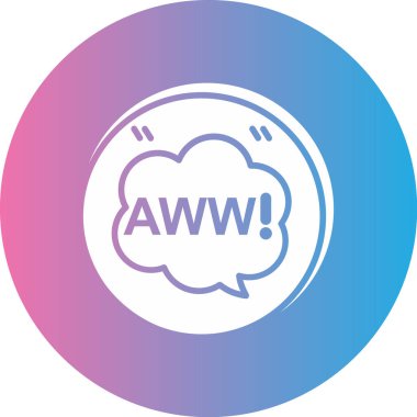 vektör kabarcık ağ simgesi