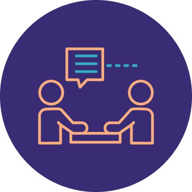Konuş. Web simgesi basit illüstrasyon
