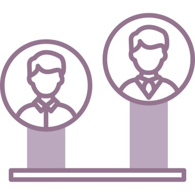 İnsan simgesinin vektör illüstrasyonu