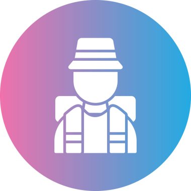 İnsan simgesinin vektör illüstrasyonu