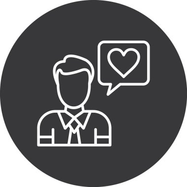 Sohbet simgesi vektör illüstrasyonu