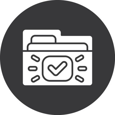 Kontrol listesi. Web simgesi basit illüstrasyon