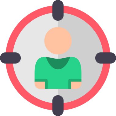 kullanıcı düz vektör simgesi