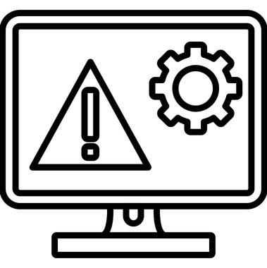 dizüstü bilgisayar simgesi, vektör illüstrasyonu