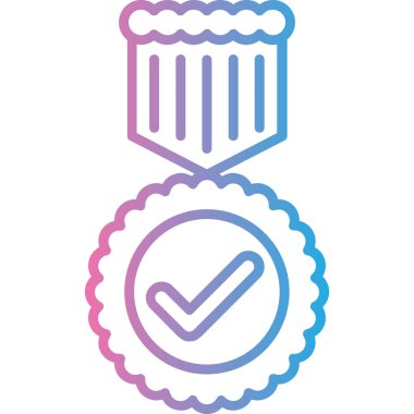 Rozet simge vektör çizim