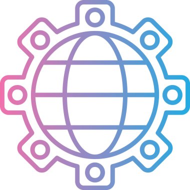 Seo simgesinin vektör illüstrasyonu