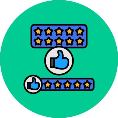 yıldız derecelendirme vektörü illüstrasyonu