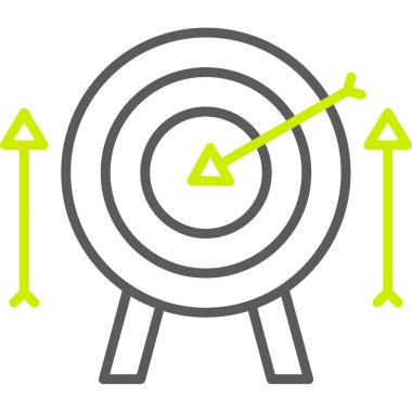 hedef web vektör illüstrasyonu