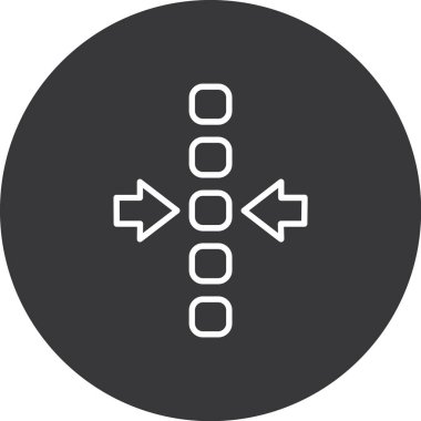 ok Ağı simgesi basit illüstrasyon