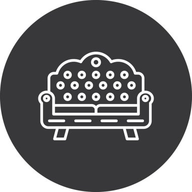 kanepe vektör simgesi