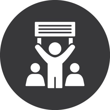 İnsan simgesinin vektör illüstrasyonu