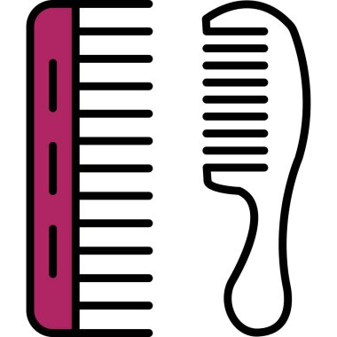 Tarak simge vektör çizim