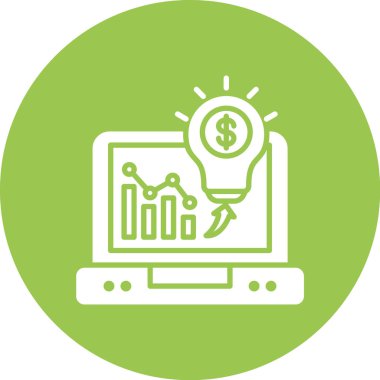 iş analizi simgesi beyaz arkaplanda izole edilmiş düz moda.