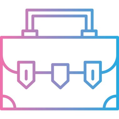 sırt çantası simgesi vektör illüstrasyonu