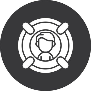 Maskeli bir adamın vektör çizimi