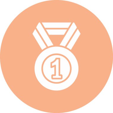 Madalya. Web simgesi basit illüstrasyon