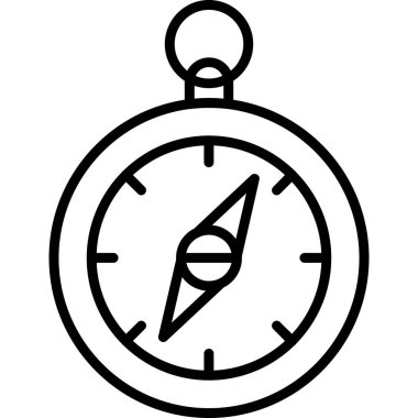 pusula simgesini dış hat biçiminde pusula simgesi