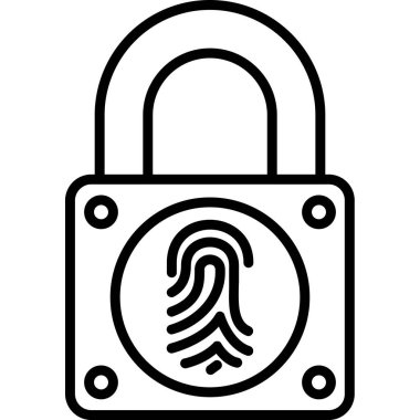 ikon vektör illüstrasyonunu kilitle