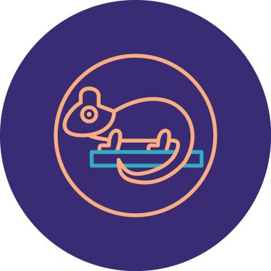 Bir köpek simgesinin vektör illüstrasyonu