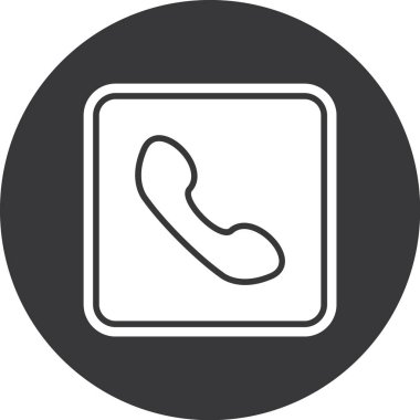 telefon arama simgesi vektör illüstrasyonu