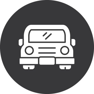 araba simgesi vektör illüstrasyonu