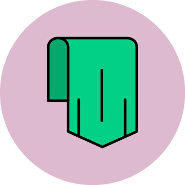 Tek bir izole simgenin vektör illüstrasyonu